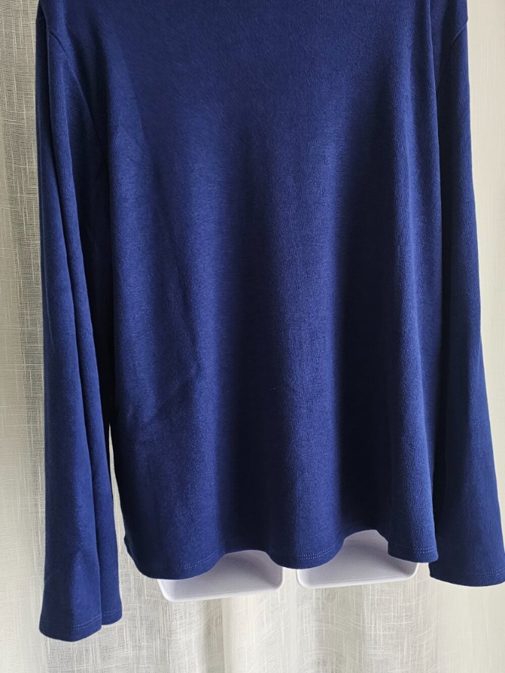 Dennis Basso Luxe Mock Neck Sweater with Bell Sleeves Size XL NWT - Picture 2 of 2